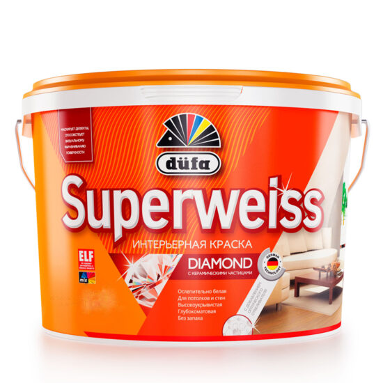Dufa Superweiss RD4 / Дюфа Супервайс РД4 Краска для стен и потолков водно-дисперсионная глубокоматовая купить
