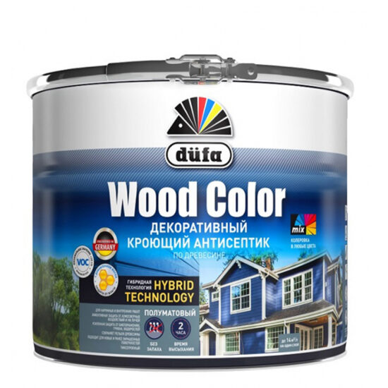 Dufa Wood Color / Дюфа Вуд Колор Кроющий антисептик для деревянных фасадов купить