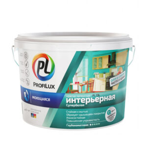 Profilux ВД PL-13L Профилюкс ВД ПЛ-13Л Краска для стен и потолков для влажных помещений латексная глубокоматовая купить